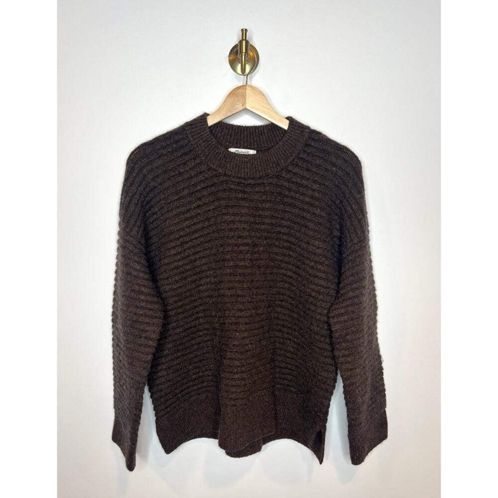 Madewell Dark Brown Ribbed Sweater